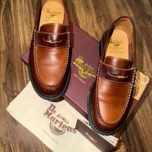 Dr. Martens Chestnut Leather Slip-Ons